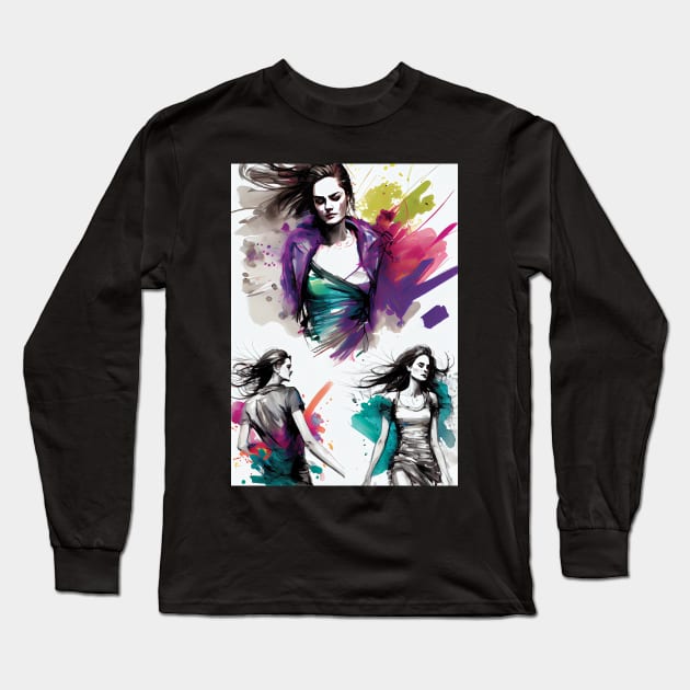 Fashion Illustrations: Elegant and On-Trend Long Sleeve T-Shirt by Focused Instability